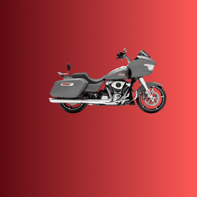 Harley Davidson Road Glide motorfiets in zijaanzicht