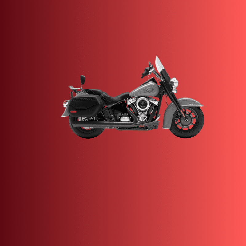 Harley Davidson Softail Classic motorfiets in zijaanzicht